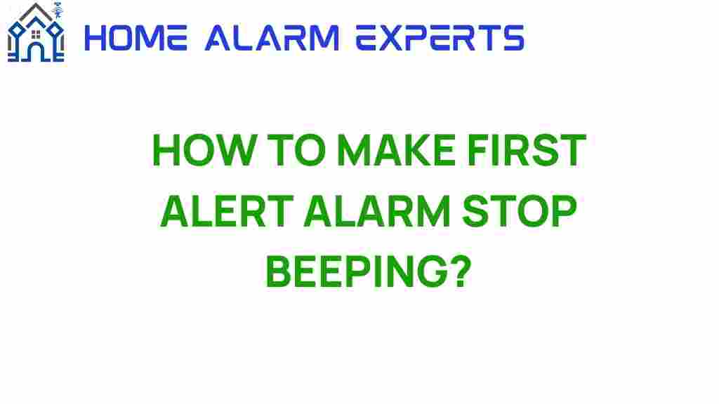 how-to-make-first-alert-alarm-stop-beeping