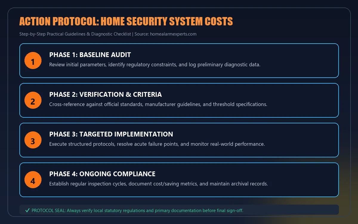 Step-by-step implementation protocol for home security system costs